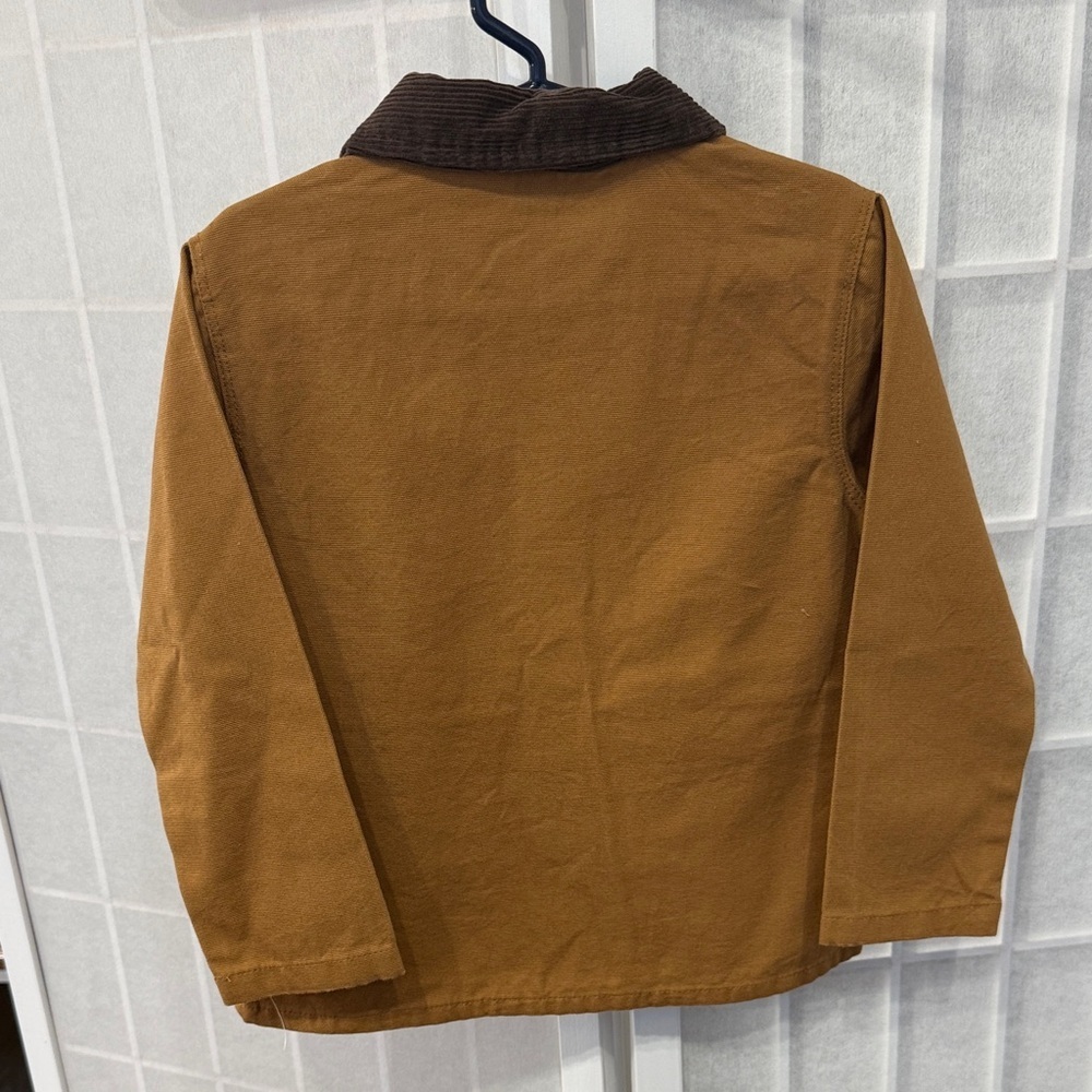 Kids Eddie Bauer Tan and Brown Barn Jacket Size 3T - Picture 3 of 5